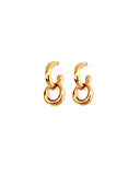 ROUNDED RING HOOPS Earrings Kendall Conrad Gold Plated  