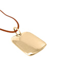 RECTANGLE PENDANT new jewelry arrivals, Kendall Conrad Gold Plated Natural Brown 