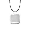 SQUARE PENDANT jewelry, Kendall Conrad Sterling Silver Natural Brown 