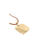 SQUARE PENDANT jewelry, Kendall Conrad Gold Plated Natural Brown 