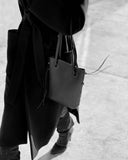 SANCHA BUCKET BAG in Black Napa leather Kendall Conrad   