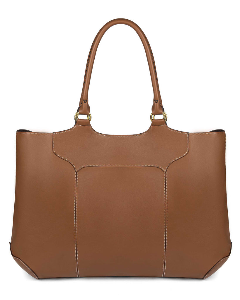 SEGOVIA LARGE TOTE BAG in Sienna Napa leather Kendall Conrad   