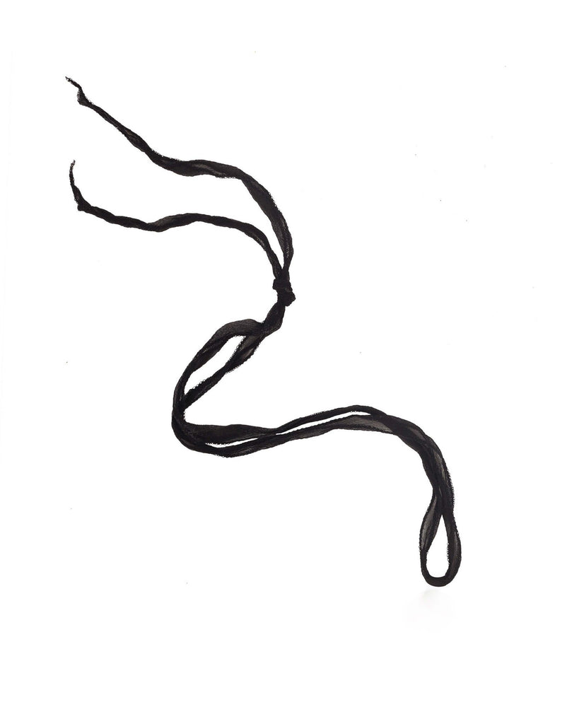 SILK GAUZE RIBBON silk string Kendall Conrad Black  
