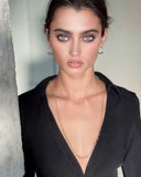 THIN OBLIQUE SMALL HOOP EARRINGS  Kendall Conrad   