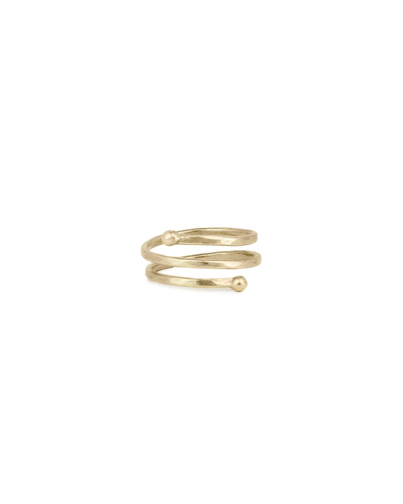 SPIRAL RING I jewelry, Kendall Conrad Brass  