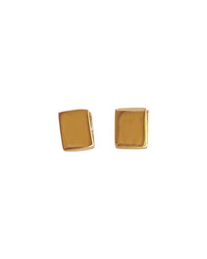 SQUARE HUGGIE HOOP EARRINGS in 18K Gold Filled earrings Kendall Conrad   