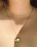 SQUARE PENDANT jewelry, Kendall Conrad   