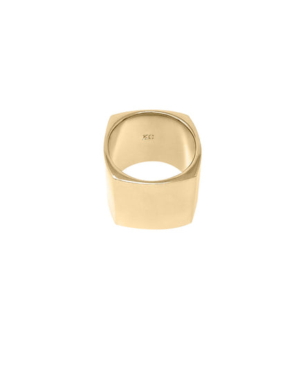 SQUARE RING IV jewelry, Kendall Conrad 6 Gold Plated 