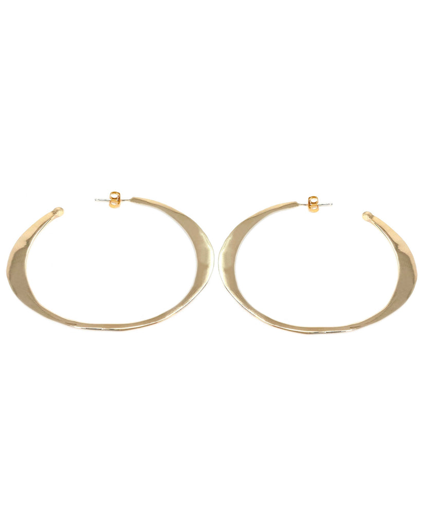 TAPERED II HOOP EARRINGS new jewelry arrivals, Kendall Conrad Brass  
