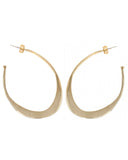 TAPERED I HOOP EARRINGS new jewelry arrivals, Kendall Conrad Brass  