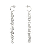CHAIN TASSEL HOOP EARRINGS new jewelry arrivals, Kendall Conrad Sterling Silver  