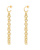 CHAIN TASSEL HOOP EARRINGS new jewelry arrivals, Kendall Conrad   