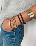THIN ROUNDED RING CHAIN BRACELET new jewelry arrivals, Kendall Conrad   