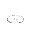 THIN ROUNDED HOOP EARRINGS  Kendall Conrad Sterling Silver  