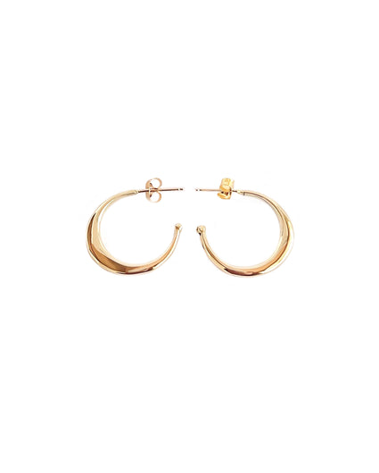 THIN ROUNDED HOOP EARRINGS  Kendall Conrad   