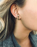 THIN ROUNDED POST EARRINGS jewelry, Kendall Conrad   