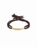 THIN BAR BRACELET jewelry, Kendall Conrad Brown Gold Plated 