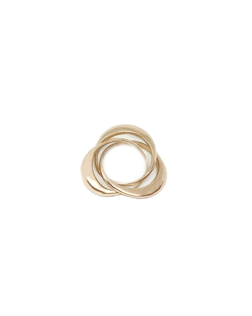 TRIPLE ROUNDED RING new jewelry arrivals, Kendall Conrad 6 Brass 