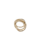 TRIPLE ROUNDED RING new jewelry arrivals, Kendall Conrad 9 Gold Plated 
