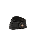 VAQUERA 4 STRAP CUFF in Black Napa leather bracelet Kendall Conrad   