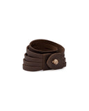 VAQUERA 4 STRAP CUFF in Chocolate Napa leather bracelet Kendall Conrad   