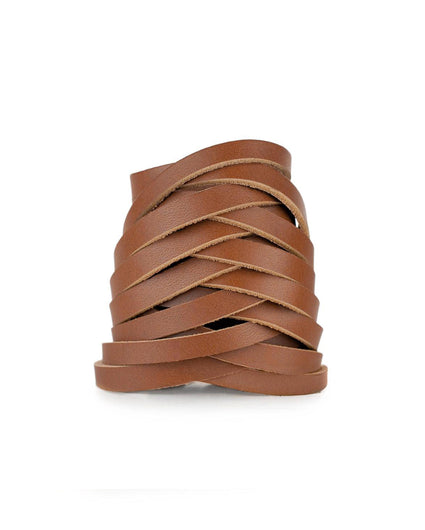 VAQUERA CUFF in Sienna Napa leather Kendall Conrad   