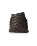 VAQUERA CUFF in Chocolate Napa leather Kendall Conrad   