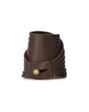 VAQUERA CUFF in Chocolate Napa leather Kendall Conrad   