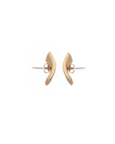 VERTICAL CURVE POSTS earrings Kendall Conrad Brass  