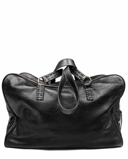 VIAJERO WEEKENDER BAG in Black Napa leather, travel Kendall Conrad   