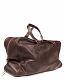 VIAJERO WEEKENDER BAG in Umber Napa leather, travel Kendall Conrad   