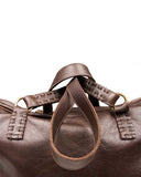 VIAJERO WEEKENDER BAG in Umber Napa leather, travel Kendall Conrad   