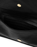VIDA CLUTCH in Black Napa leather Kendall Conrad   