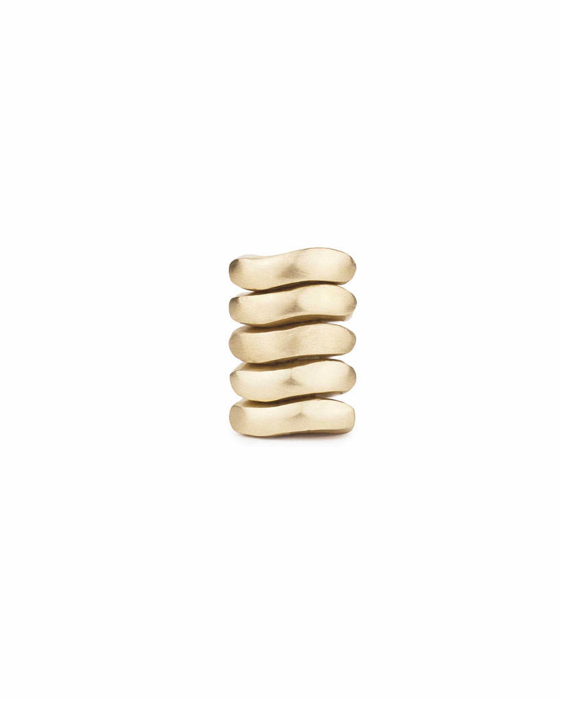 WAVY BAR STACKING RING jewelry, Kendall Conrad 6 Brass 
