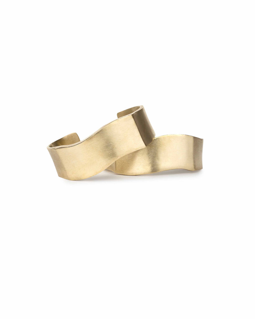 WAVY BAR CUFF BRACELET jewelry, Kendall Conrad Brass  