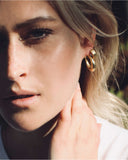 THICK OVAL HOOP EARRINGS jewelry, Kendall Conrad   
