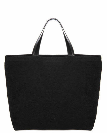 XARRACA EXTRA LARGE TOTE BAG in Black Organic Hemp leather, beach Kendall Conrad   
